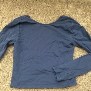 Edikted Dark Blue Backless Long Sleeve -Size Small